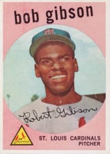 Bob Gibson rookie card 1959 Topps