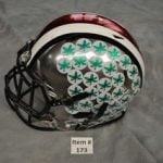 Game-worn Ohio State Chrome helmet