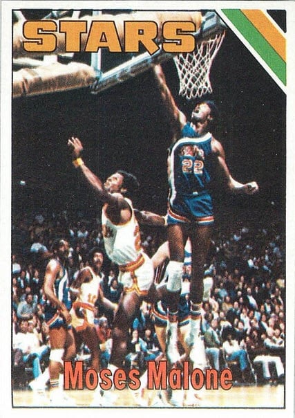 Moses Malone rookie card 1975-76