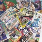 Signed baseball cards