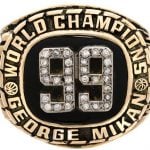 George Mikan Minneapolis Lakers championship 99 ring