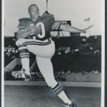1965 Gale Sayers photo 1966 rookie card