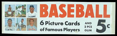 1950 Bowman Baseball advertising sign
