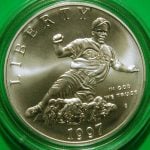 Jackie Robinson silver dollar coin