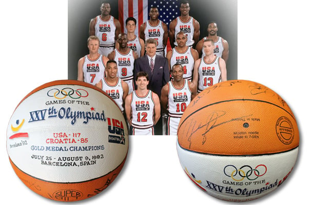 1992 Dream Team autographed basketball