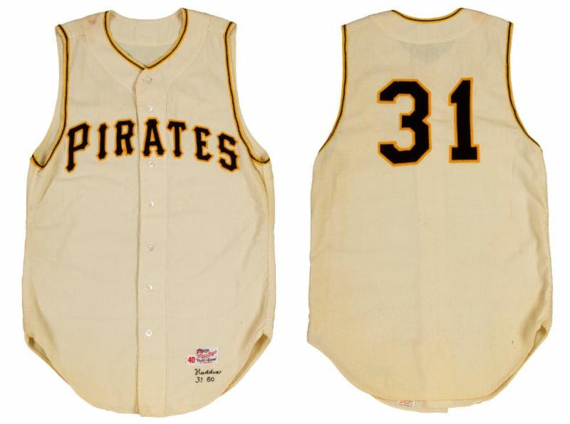 Pittsburgh Pirates 1960 World Series Harvey Haddix game worn jersey