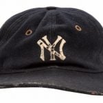 Game worn Babe Ruth cap Goldin Auctions