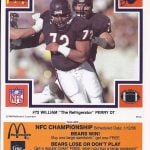 William Perry 1985 McDonalds card