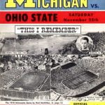 Ohio State vs Michigan 1961 program