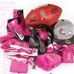 NFL pink game worn memorabilia