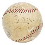 Signed Ty Cobb ball 1925
