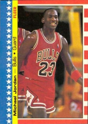 Michael Jordan Fleer sticker 1987-88