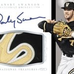 Dansby Swanson auto 2015 National Treasures College