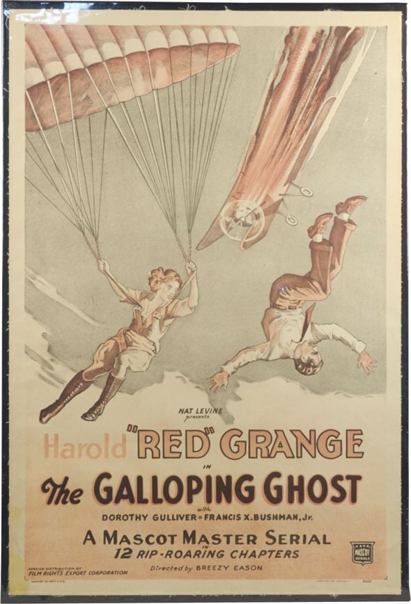 The Galloping Ghost Red Grange one sheet poster