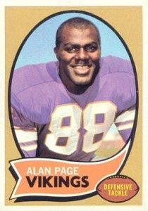 1970 Topps Alan Page football card