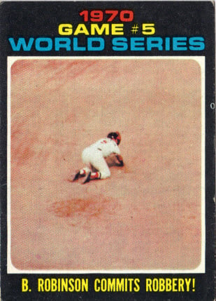 Brooks Robinson 1971 Topps World Series card