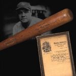 1921 Babe Ruth home run bat