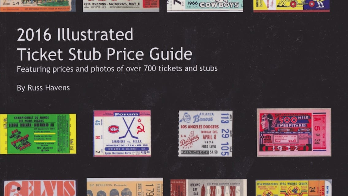 Ticket Stub Price Guide book