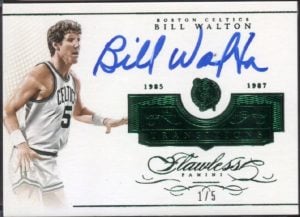 Bill Walton auto Panini Flawless card