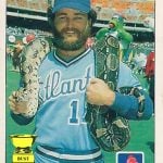 Glenn Hubbard snake card 1984 Fleer