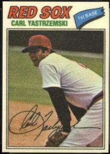 1977 Topps Cloth Sticker Carl Yastremski
