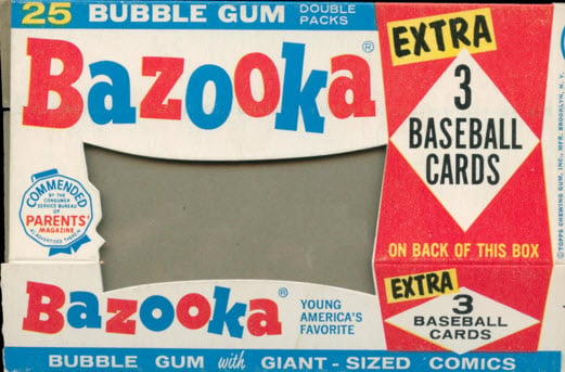 Bazooka bubble gum box front