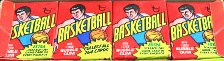 1974-75 Topps basketball packs