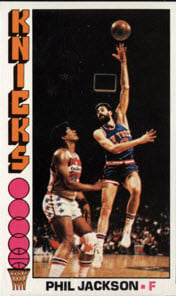 Phil Jackson 1976-77 Topps basketball card