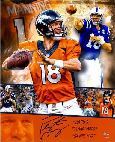 Peyton Manning autographs
