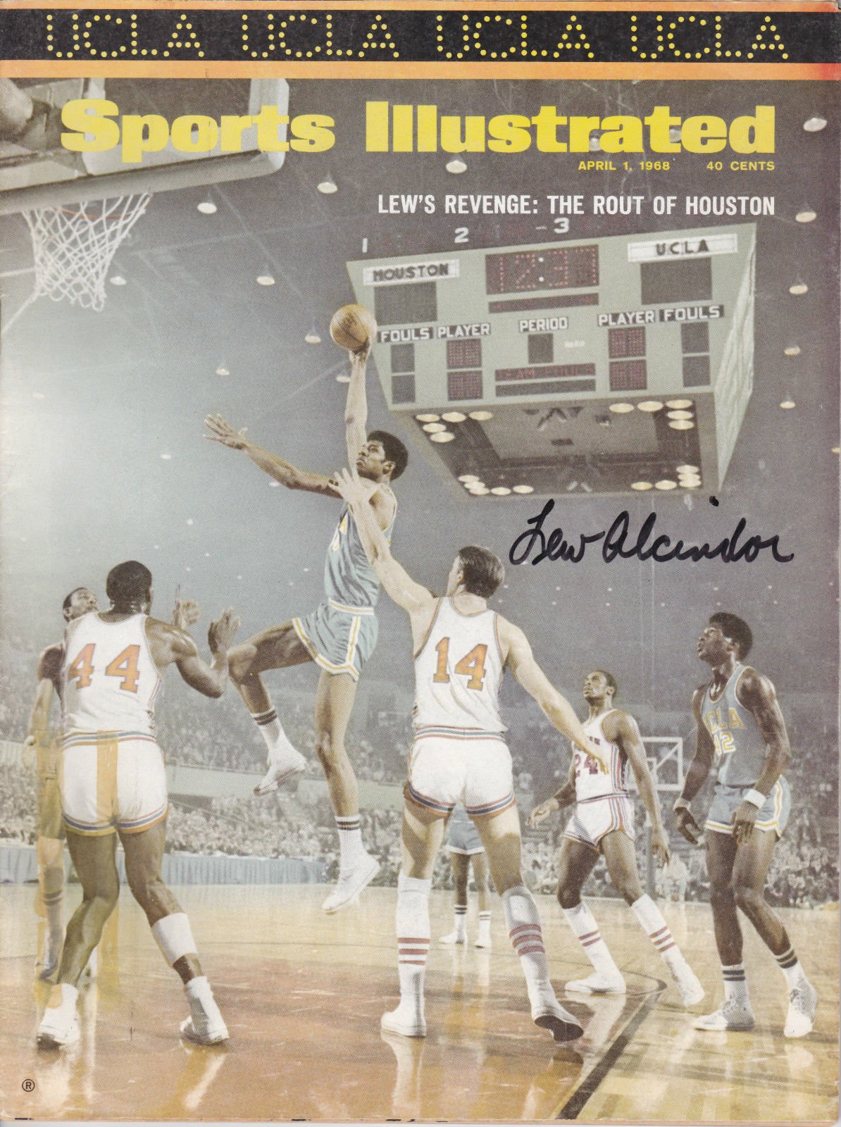 Lew Alcindor autographed Sports Illustrated