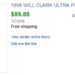 Will Clark 1998 Ultra Platinum baseball card