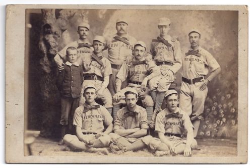 Cabinet Card of an 1800s baseball team