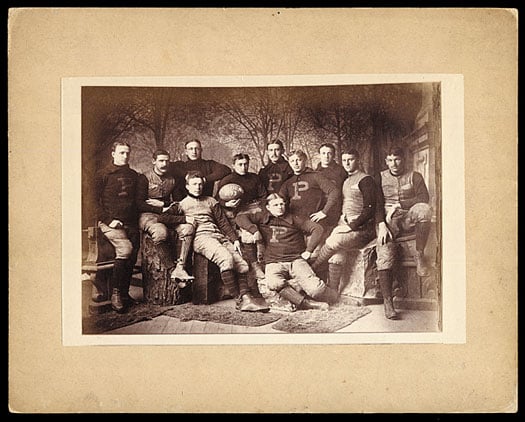 Imperial cabinet card (8x10 inches) of the 1893 Princeton University football team