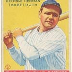 Babe Ruth 1933 Goudey baseball card