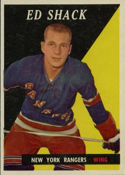 Eddie Shack rookie card 1958-59
