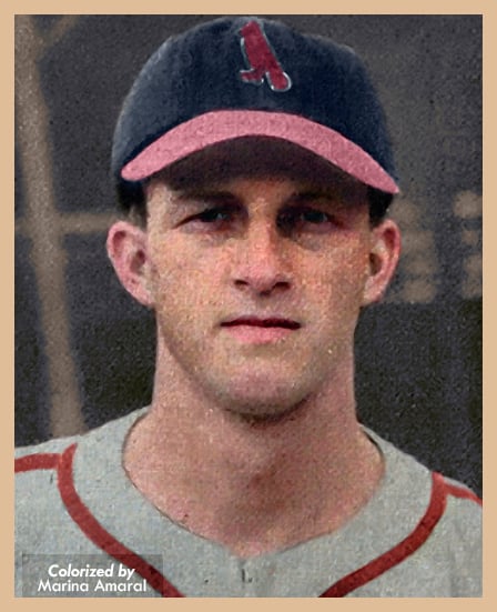 1948 Bowman Stan Musial colorized