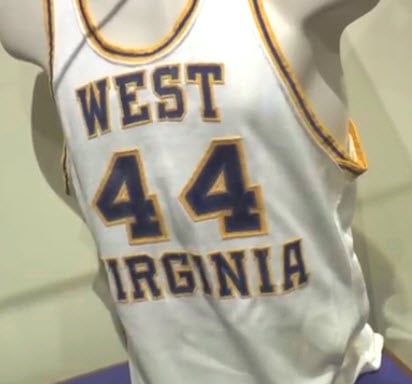 Jerry West game-worn West Virginia jersey