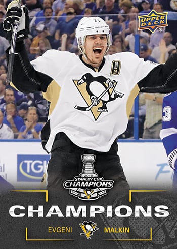 Malkin 2015-16 Stanley Cup Champions card set