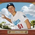 Corey Seager Topps Throwback 1955 Bowman design