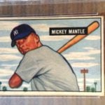 Mickey Mantle Bowman rookie card