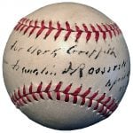 Autographed FDR baseball