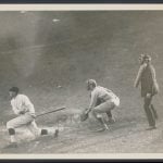 Walter Johnson batting 1920s photo