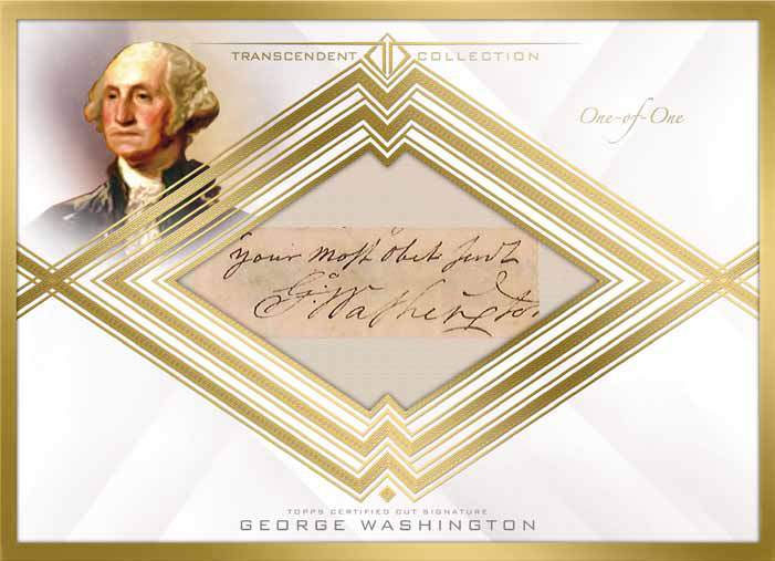 George Washington cut signature 2016 Topps Transcendent