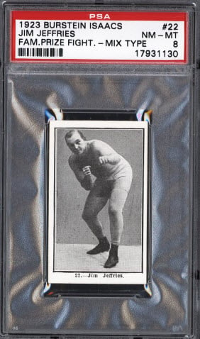 Jim Jefferies 1923 Burstein Isaacs boxing card