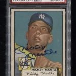 Signed 1952 Topps Mickey Mantle