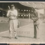 1928 Babe Ruth photo Herb Pennock
