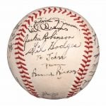 Brooklyn Dodgers 1950 autographed baseball