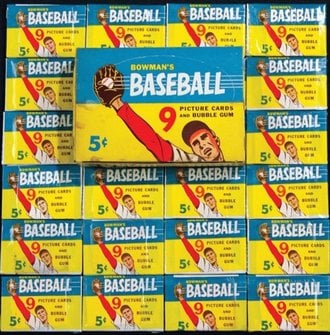 1955 Bowman baseball box