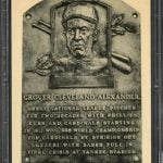Signed Hall Fame postcard Grover Cleveland Alexander