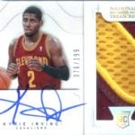 2012-13 National Treasures Kyrie Irving autographed patch card